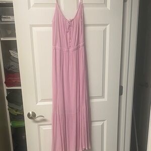 Abercrombie & Fitch Light Pink Maxi Dress